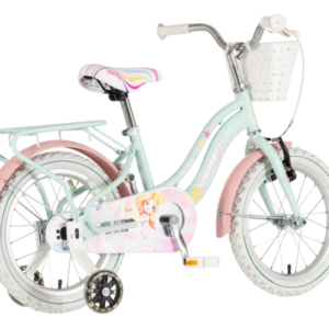Bicikl kids visitor pearl 16" 9" v-brake kontra 105-125cm (16") tirkiz bicikl kids visitor pearl 16 tirkiz sa korpom i pomoćnim točkićima