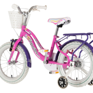 Bicikl kids visitor best friend 16" 9" v-brake kontra 105-125cm (16") roze neon uv sjaj bicikl kids visitor best friend visitor best friend 16 dečiji bicikl roze neon uv sjaj