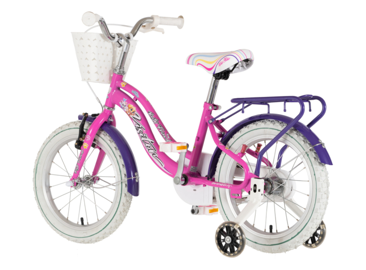Bicikl kids visitor best friend 16" 9" v-brake kontra 105-125cm (16") roze neon uv sjaj bicikl kids visitor best friend visitor best friend 16 dečiji bicikl roze neon uv sjaj