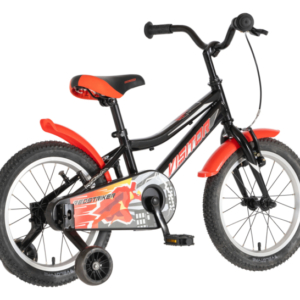 bicikl kids visitor redstriker 16 visitor redstriker 16 dečiji bicikl crno crveni sa pomoćnim točkićima