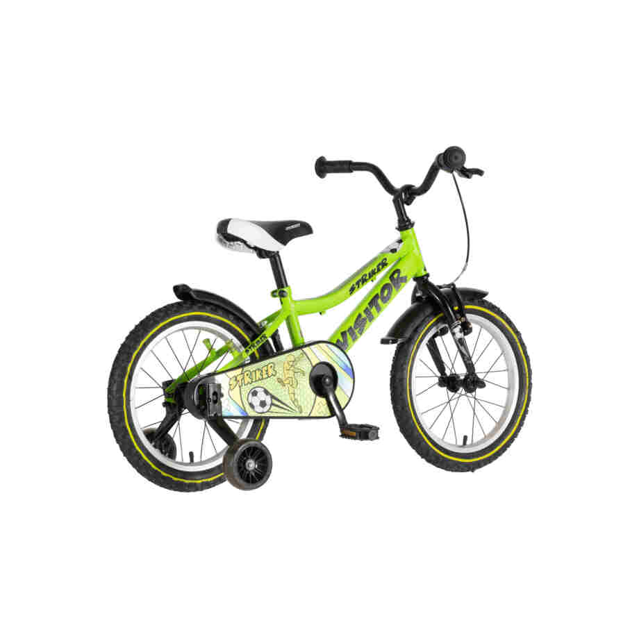 bicikl kids visitor striker 16 visitor striker 16 dečiji bicikl zeleni neon čelični okvir pomoćni
