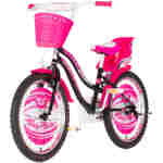 Bicikl kids visitor heart 20" 11" v-brake kontra 115-135cm (20") crno roze Bicikl kids visitor heart 20" 11" v-brake kontra 115-135cm (20") crno roze - Slika 3