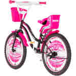 Bicikl kids visitor heart 20" 11" v-brake kontra 115-135cm (20") crno roze Bicikl kids visitor heart 20" 11" v-brake kontra 115-135cm (20") crno roze - Slika 5
