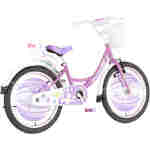 Bicikl kids visitor pony 20" 10" v-brake kontra 115-135cm (20") ljubičasti perla Bicikl kids visitor pony 20" 10" v-brake kontra 115-135cm (20") ljubičasti perla - Slika 3