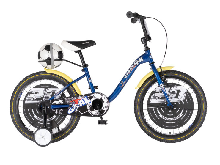 Bicikl kids visitor goal 20" 11" v-brake kontra 115-135cm (20") plavi perla