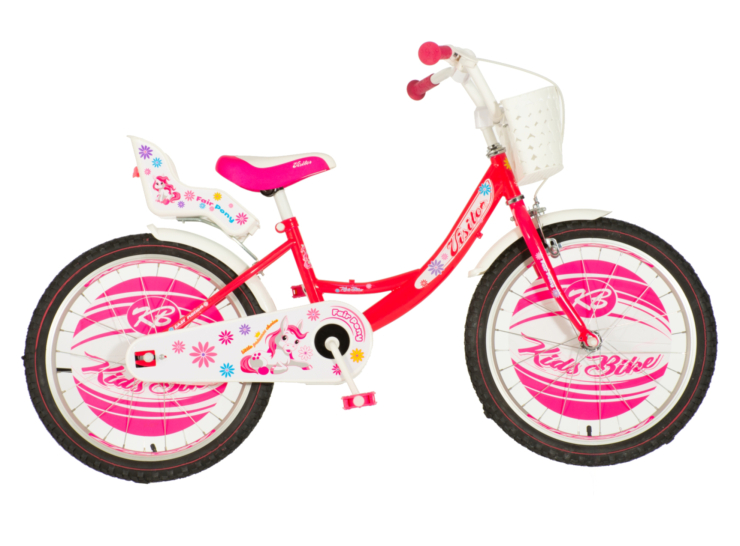Bicikl kids visitor fairpony 20" 10" v-brake kontra 115-135cm (20") crveni