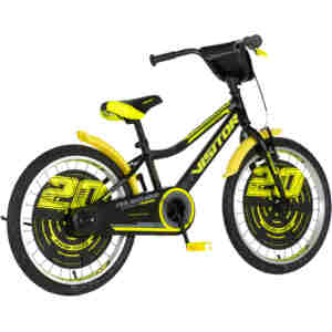 Bicikl kids visitor ranger 20" 10" v-brake kontra 115-135cm (20") crno žuti polu mat Bicikl kids visitor ranger 20" 10" v-brake kontra 115-135cm (20") crno žuti polu mat - Slika 3