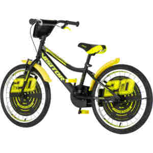Bicikl kids visitor ranger 20" 10" v-brake kontra 115-135cm (20") crno žuti polu mat Bicikl kids visitor ranger 20" 10" v-brake kontra 115-135cm (20") crno žuti polu mat - Slika 4