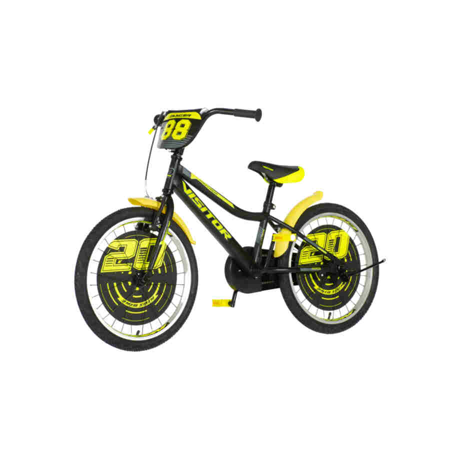 Bicikl kids visitor ranger 20" 10" v-brake kontra 115-135cm (20") crno žuti polu mat 1203068 17