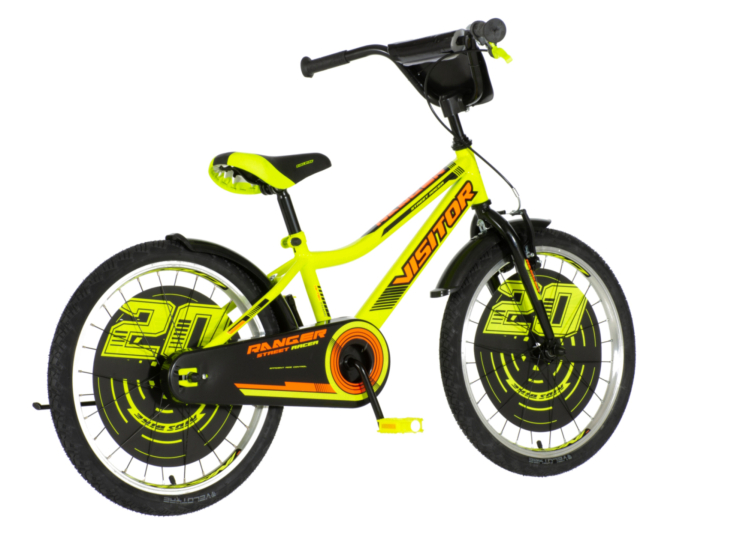 Bicikl kids visitor ranger 20" 10" v-brake kontra 115-135cm (20") neon žuti uv