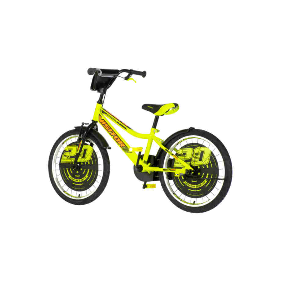 Bicikl kids visitor ranger 20" 10" v-brake kontra 115-135cm (20") neon žuti uv 1203069 13