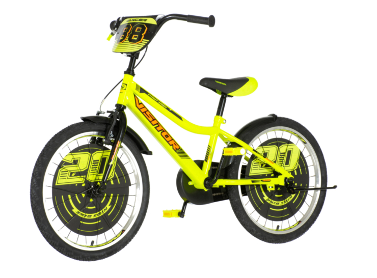 Bicikl kids visitor ranger 20" 10" v-brake kontra 115-135cm (20") neon žuti uv