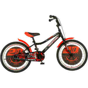 bicikl kids visitor xtreme 20 inča crno crveni sa čeličnim okvirom
