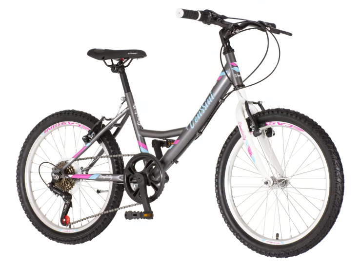 bicikl junior 20 venssini parma sivi polu mat sa v-brake kočnicama