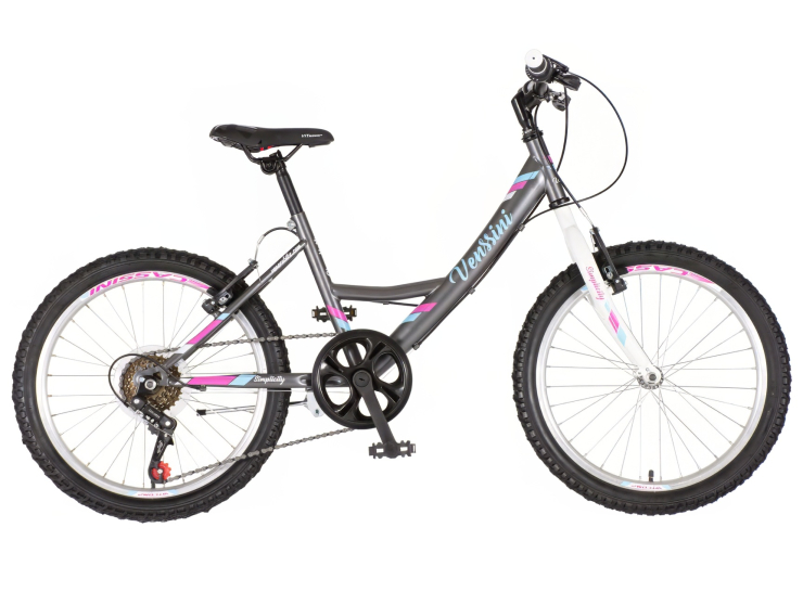 bicikl junior 20 venssini parma sivi polu mat sa v-brake kočnicama