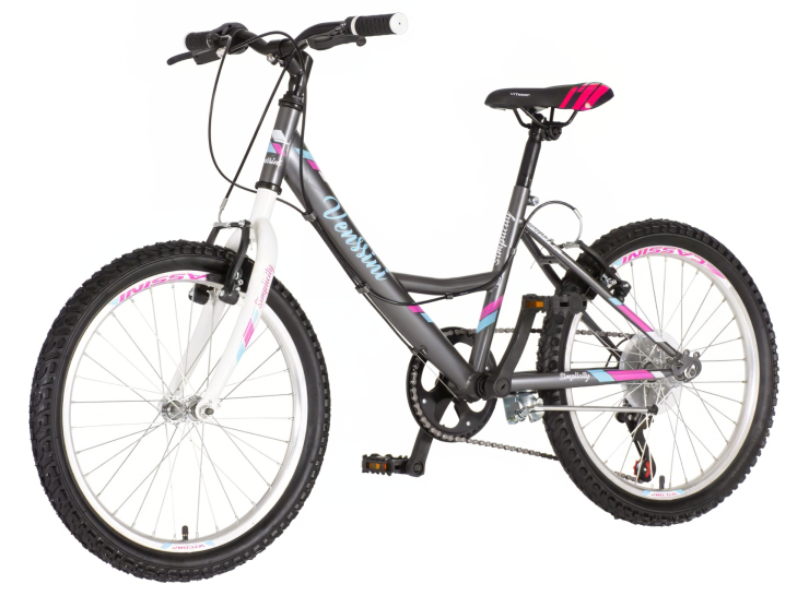 bicikl junior 20 venssini parma sivi polu mat sa v-brake kočnicama