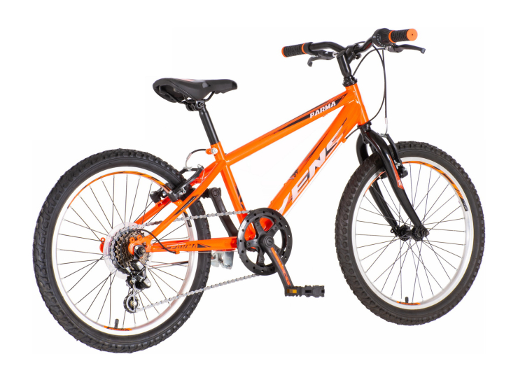 Bicikl junior 20 venssini parma 20" 11" v-brake 6 brzina 120-142cm (xxs) neon narandžasti uv bicikl junior 20 venssini parma neon narandžasti sa v-brake kočnicama