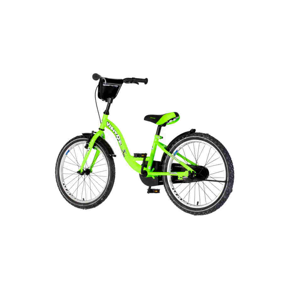 Bicikl kids visitor goal 20" 10" v-brake kontra 115-135cm (20") neon zeleni bicikl kids visitor goal 20 neon zeleni sa v-brake kočnicama