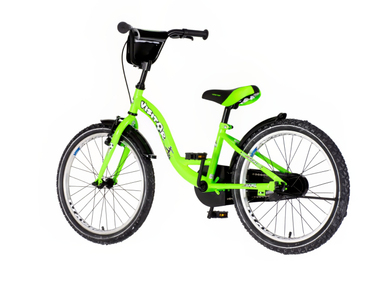 bicikl kids visitor goal 20 neon zeleni sa v-brake kočnicama