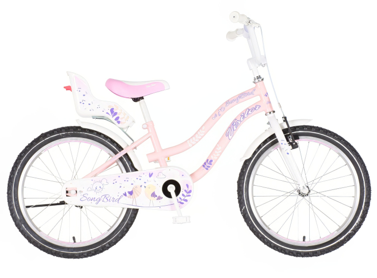Bicikl kids visitor songbird 20" 11" v-brake kontra 115-135cm (20") roze bicikl kids visitor songbird 20 visitor songbird bicikl roze boja za devojčice 20 inča