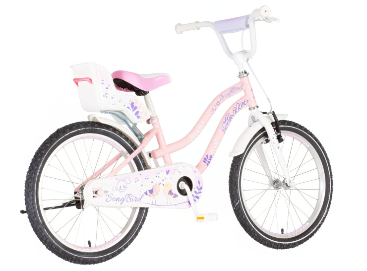 Bicikl kids visitor songbird 20" 11" v-brake kontra 115-135cm (20") roze bicikl kids visitor songbird 20 visitor songbird bicikl roze boja za devojčice 20 inča