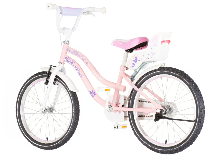 Bicikl kids visitor songbird 20" 11" v-brake kontra 115-135cm (20") roze bicikl kids visitor songbird 20 visitor songbird bicikl roze boja za devojčice 20 inča