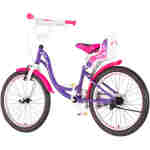 Bicikl kids visitor princess 20" 11" v-brake kontra 115-135cm (20") ljubičasti perla bicikl kids visitor princess 20 bicikl visitor princess 20 inča ljubičasti perla za devojčice