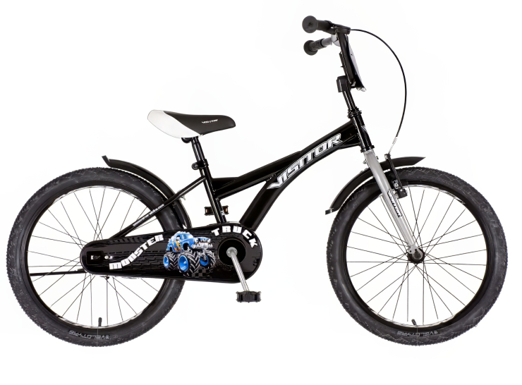 Bicikl kids visitor truck 20" 10" v-brake kontra 115-135cm (20") crno sivi bicikl kids visitor truck 20 crno sivi sa podesivim sedištem