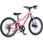 Bicikl junior 20 visitor proxy d2 20" tvrda alu 11" disk dupli 7 brzina 115-135cm (20") roze bicikl junior 20 visitor proxy visitor proxy d2 dečiji bicikl 20 inča roze aluminijumski ram