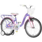 bicikl kids visitor unicorn 20 dečiji bicikl visitor unicorn 20 ljubičasti sa v-brake i kontra