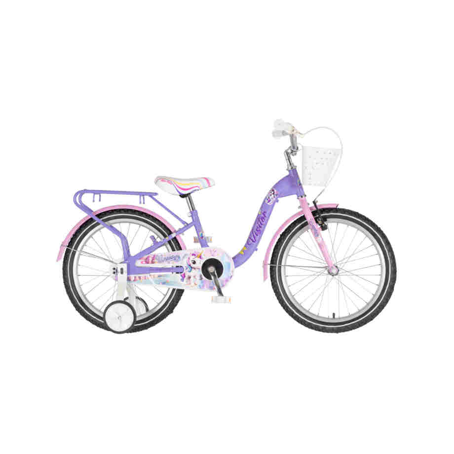 bicikl kids visitor unicorn 20 dečiji bicikl visitor unicorn 20 ljubičasti sa v-brake i kontra