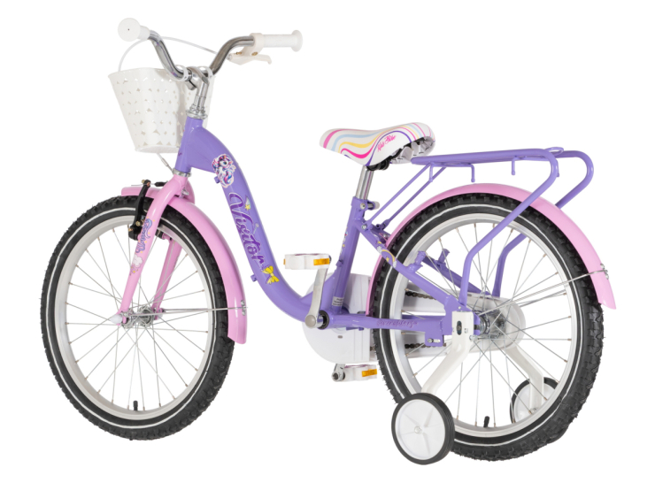 bicikl kids visitor unicorn 20 dečiji bicikl visitor unicorn 20 ljubičasti sa v-brake i kontra