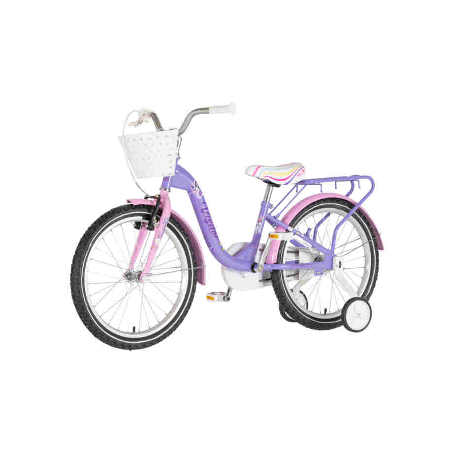 bicikl kids visitor unicorn 20 dečiji bicikl visitor unicorn 20 ljubičasti sa v-brake i kontra