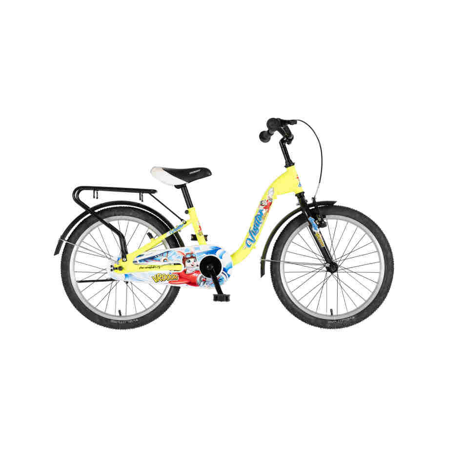 bicikl kids visitor aviator 20 visitor aviator 20 dečiji bicikl neon žuti v-brake kontra kočnica