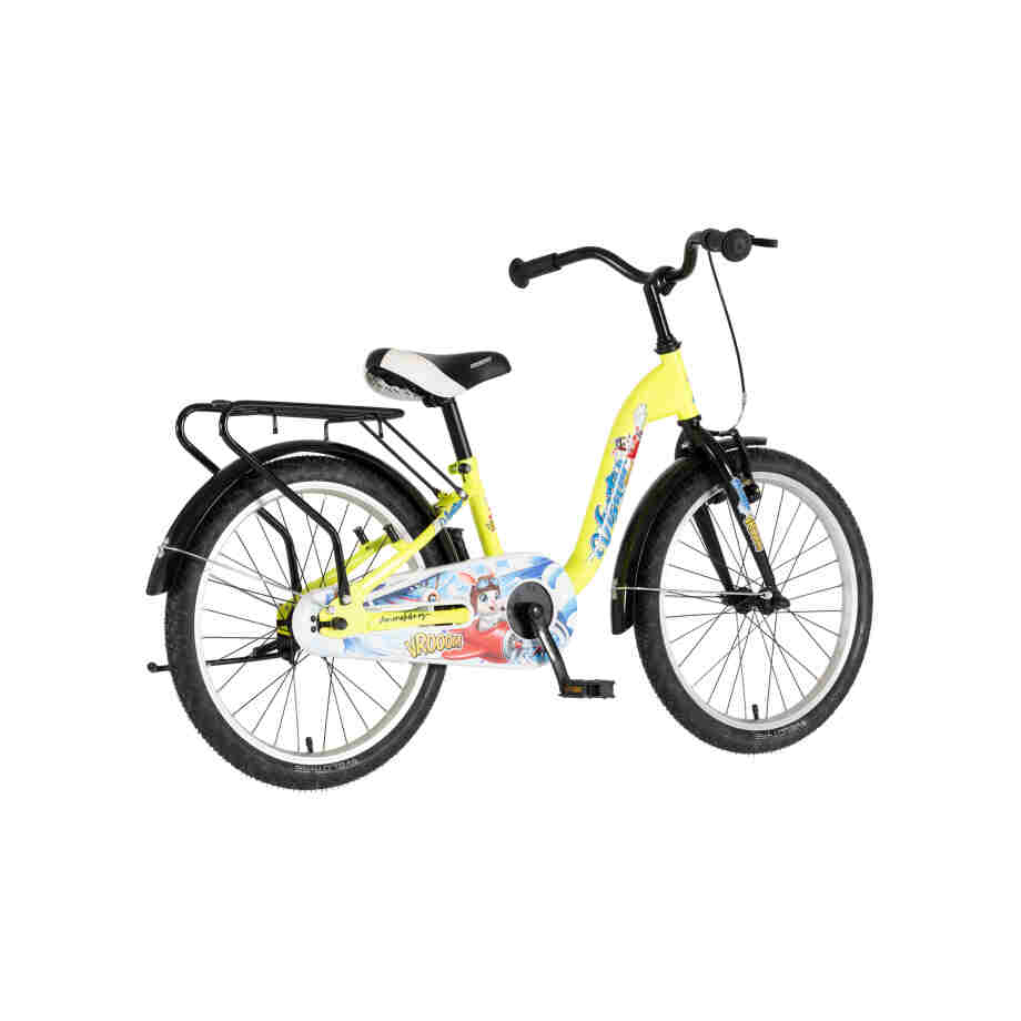 bicikl kids visitor aviator 20 visitor aviator 20 dečiji bicikl neon žuti v-brake kontra kočnica