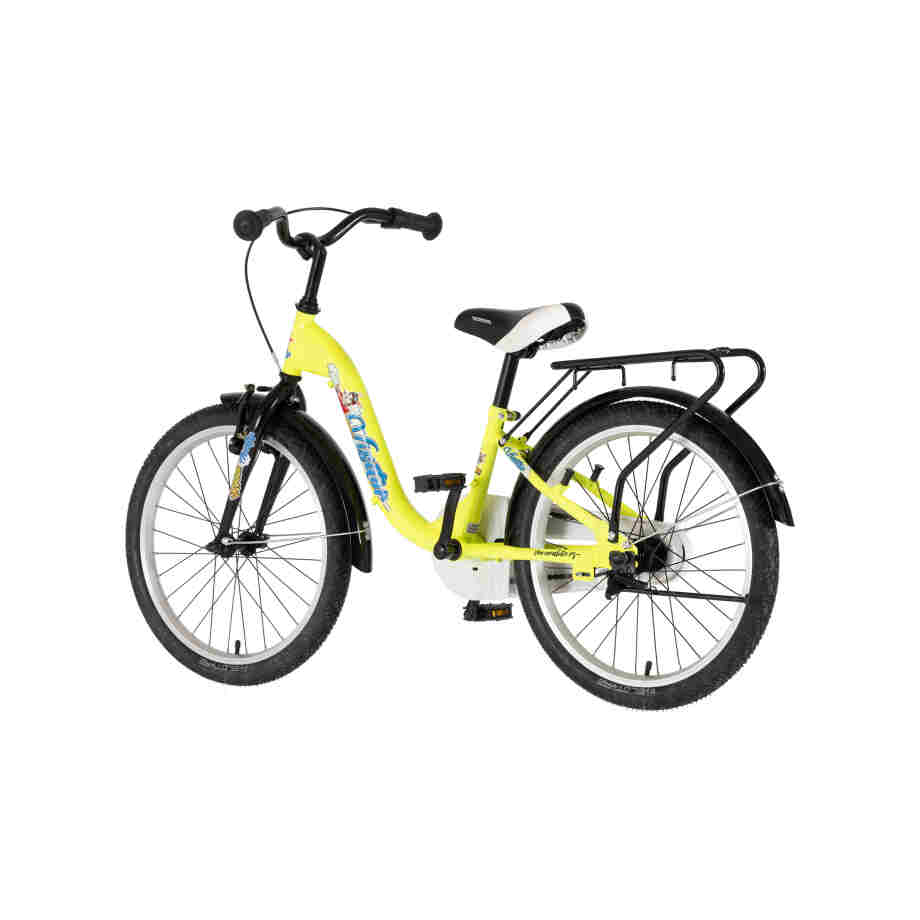 bicikl kids visitor aviator 20 visitor aviator 20 dečiji bicikl neon žuti v-brake kontra kočnica