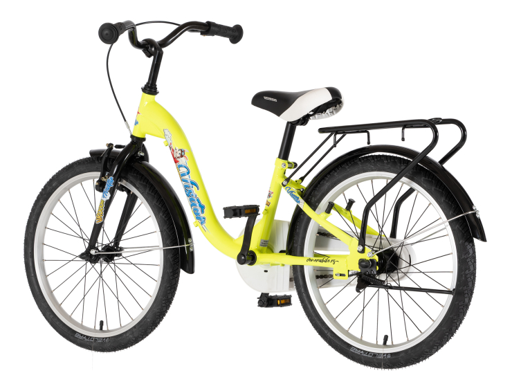 Bicikl kids visitor aviator 20" 10" v-brake kontra 115-135cm (20") neon žuti bicikl kids visitor aviator 20 visitor aviator 20 dečiji bicikl neon žuti v-brake kontra kočnica