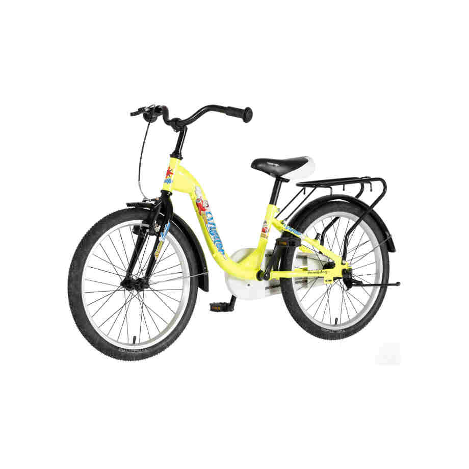 bicikl kids visitor aviator 20 visitor aviator 20 dečiji bicikl neon žuti v-brake kontra kočnica