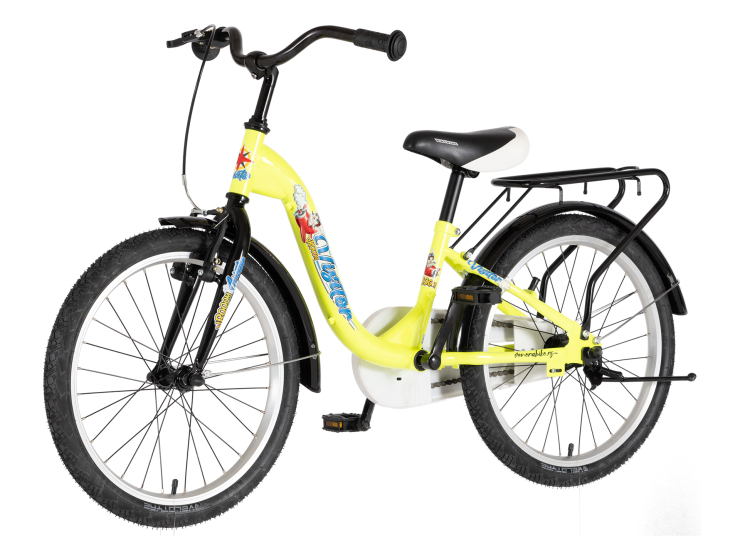 Bicikl kids visitor aviator 20" 10" v-brake kontra 115-135cm (20") neon žuti bicikl kids visitor aviator 20 visitor aviator 20 dečiji bicikl neon žuti v-brake kontra kočnica