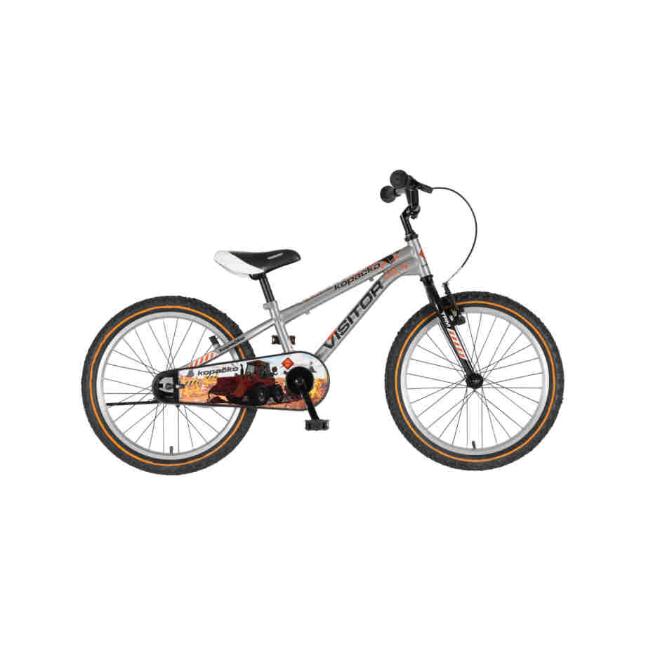 bicikl kids visitor kopacko 20 dečiji bicikl visitor kopacko 20 inča srebrni uv sjaj v-brake