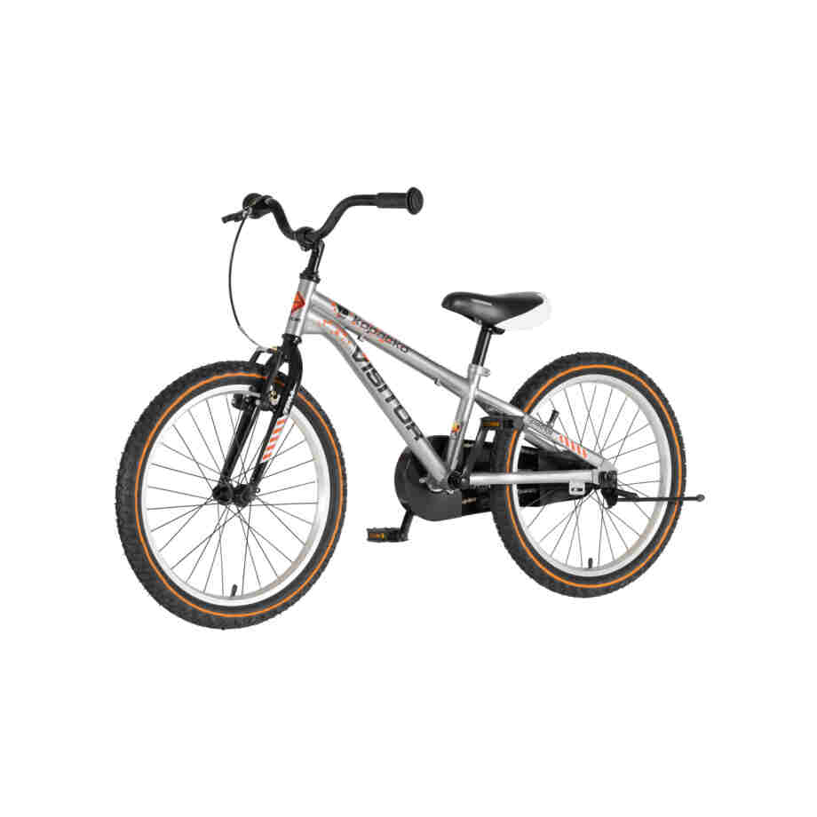 bicikl kids visitor kopacko 20 dečiji bicikl visitor kopacko 20 inča srebrni uv sjaj v-brake