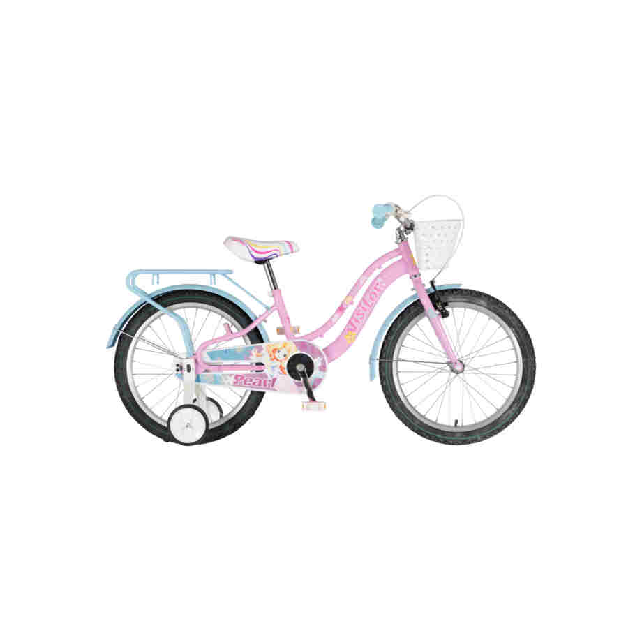 bicikl kids visitor pearl 20 dečiji bicikl visitor pearl 20 cola roze v-brake kontra kočnica