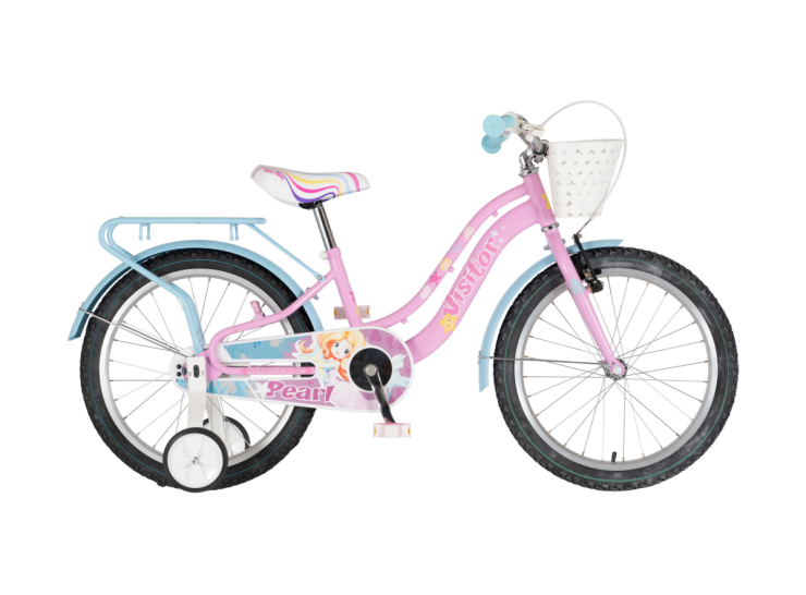 Bicikl kids visitor pearl 20" 10" v-brake kontra 115-135cm (20") roze bicikl kids visitor pearl 20 dečiji bicikl visitor pearl 20 cola roze v-brake kontra kočnica