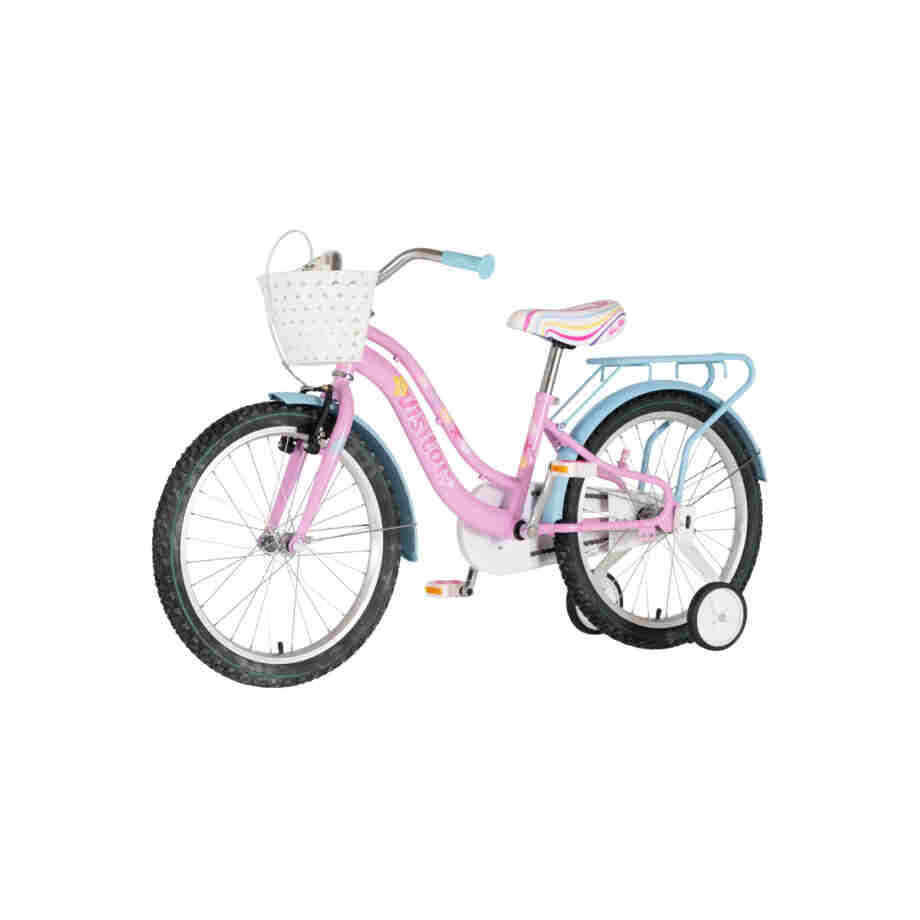 bicikl kids visitor pearl 20 dečiji bicikl visitor pearl 20 cola roze v-brake kontra kočnica
