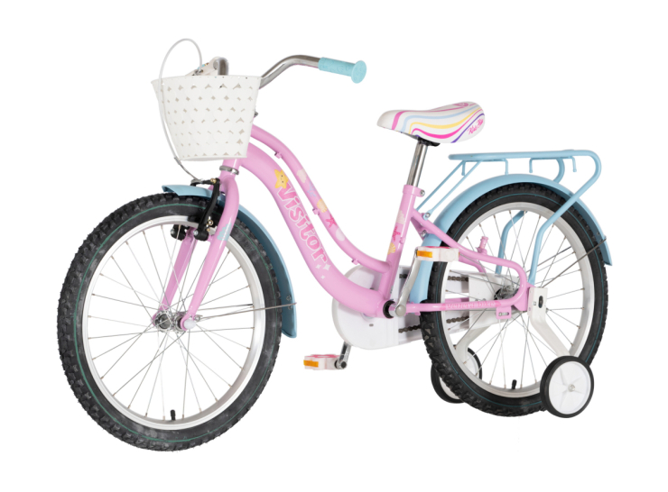 Bicikl kids visitor pearl 20" 10" v-brake kontra 115-135cm (20") roze bicikl kids visitor pearl 20 dečiji bicikl visitor pearl 20 cola roze v-brake kontra kočnica