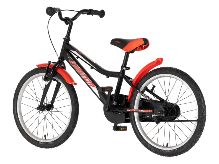 Bicikl kids visitor redstriker 20" 10" v-brake kontra 115-135cm (20") crno crveni bicikl kids visitor redstriker 20 visitor redstriker 20 inča dečiji bicikl crno crveni ram 10