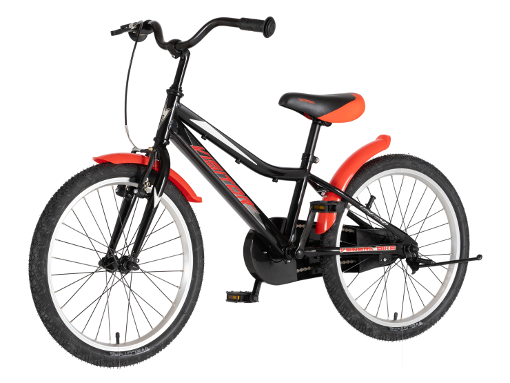 Bicikl kids visitor redstriker 20" 10" v-brake kontra 115-135cm (20") crno crveni bicikl kids visitor redstriker 20 visitor redstriker 20 inča dečiji bicikl crno crveni ram 10