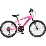 Bicikl junior 20 visitor fox roll alu 20" tvrda alu 12" v-brake 6 brzina 132-155cm (xs) roze neon u bicikl junior 20 visitor fox visitor fox roll alu dečiji bicikl 20 inča roze neon