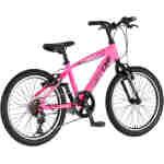 Bicikl junior 20 visitor fox roll alu 20" tvrda alu 12" v-brake 6 brzina 132-155cm (xs) roze neon u bicikl junior 20 visitor fox visitor fox roll alu dečiji bicikl 20 inča roze neon