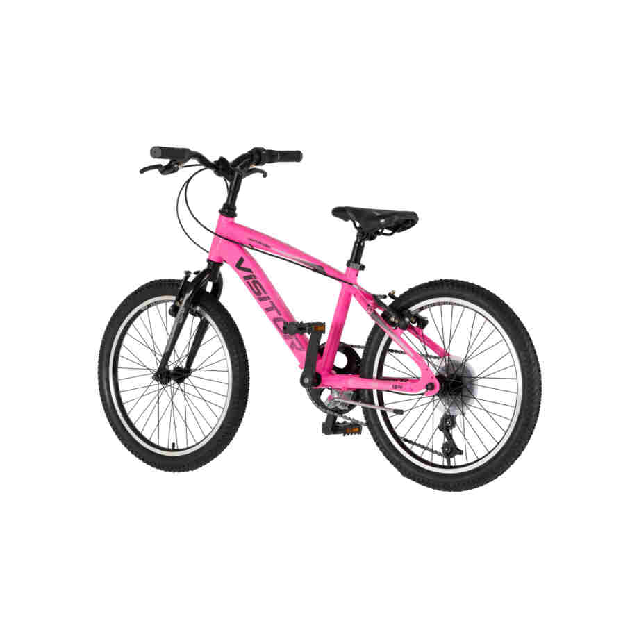 Bicikl junior 20 visitor fox roll alu 20" tvrda alu 12" v-brake 6 brzina 132-155cm (xs) roze neon u bicikl junior 20 visitor fox visitor fox roll alu dečiji bicikl 20 inča roze neon